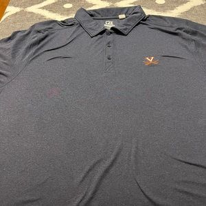 Mens CUTTER & BUCK DriFit Polo, UVA branded, Navy 3XL